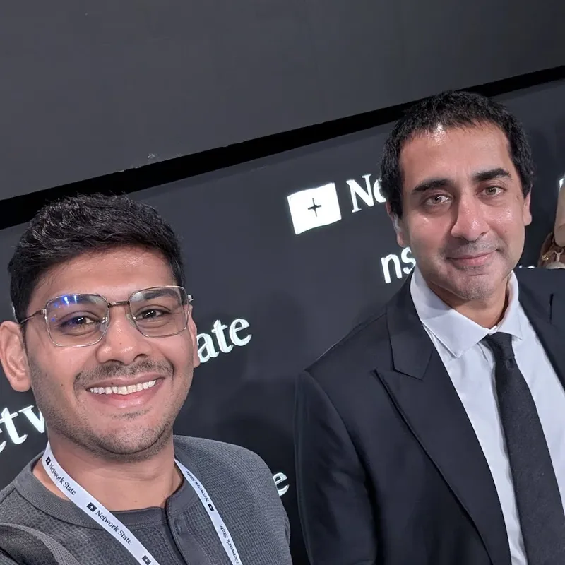 Kevan Shah with Balaji Srinivasan